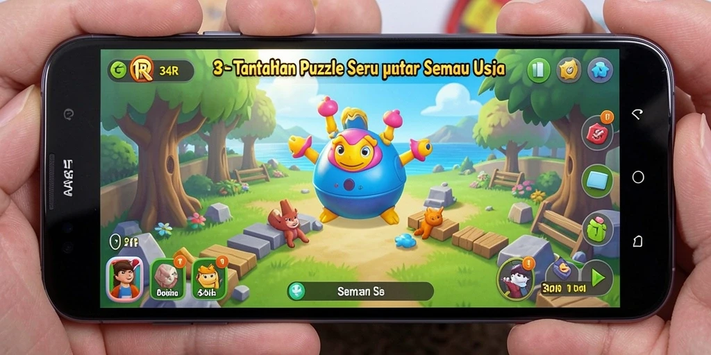 Tampilan gameplay 34R yang menarik dan menantang.
