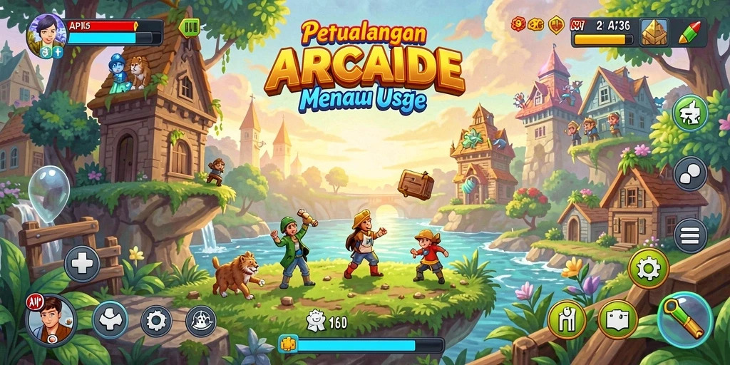 Tampilan gameplay seru dan menantang dalam API36.
