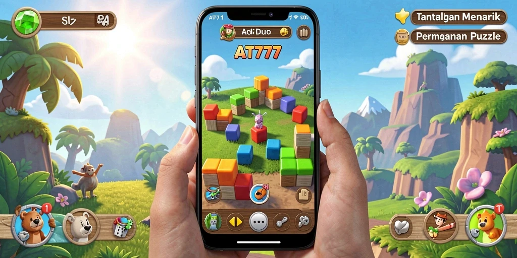 Tampilan gameplay AT777 yang mendebarkan dengan berbagai teka-teki menarik.