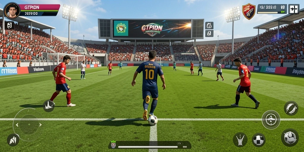 Tampilan gameplay GTPIDN yang menegangkan dan seru.