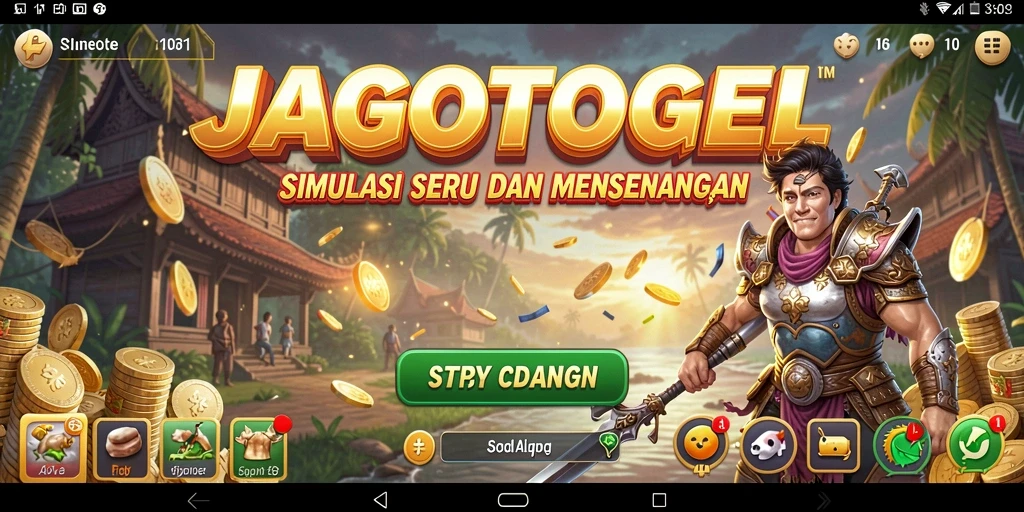 Tampilan menarik dari gameplay JAGOTOGEL yang imersif.