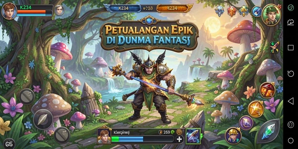Tampilan gameplay K234 yang menampilkan pertempuran epik dan eksplorasi.