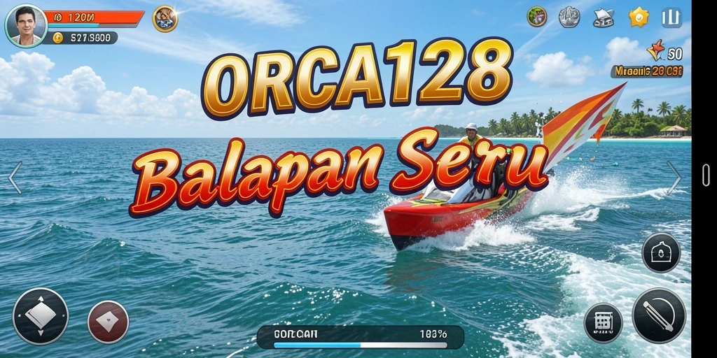 Gameplay seru balapan perahu cepat di ORCA128.