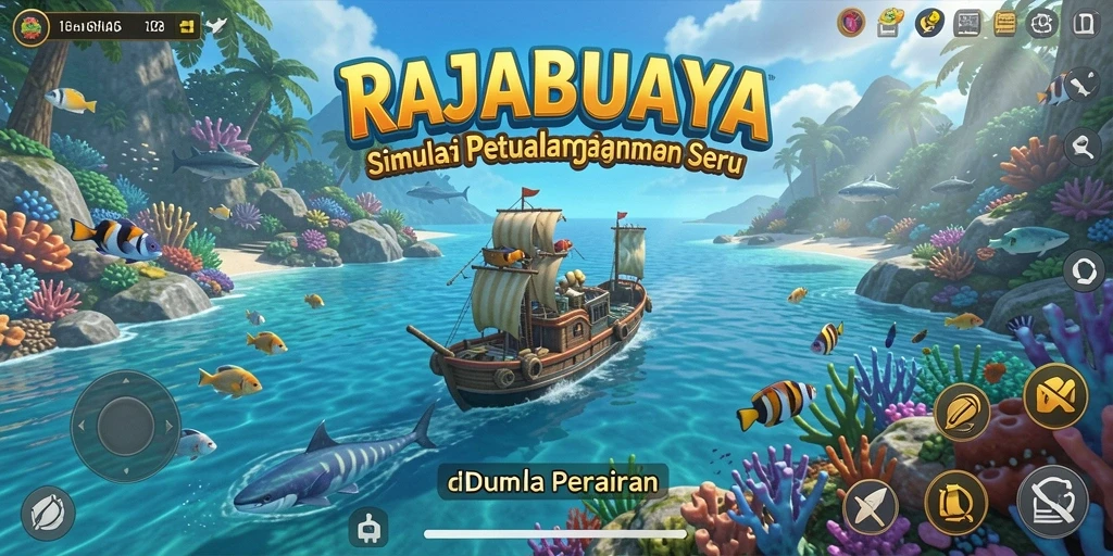 Tampilan gameplay <strong>RAJABUAYA</strong> yang menakjubkan di bawah laut.