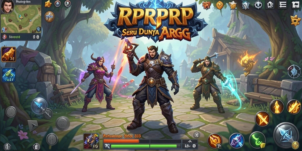 Tampilan gameplay seru RPRPRP dengan aksi mendebarkan.